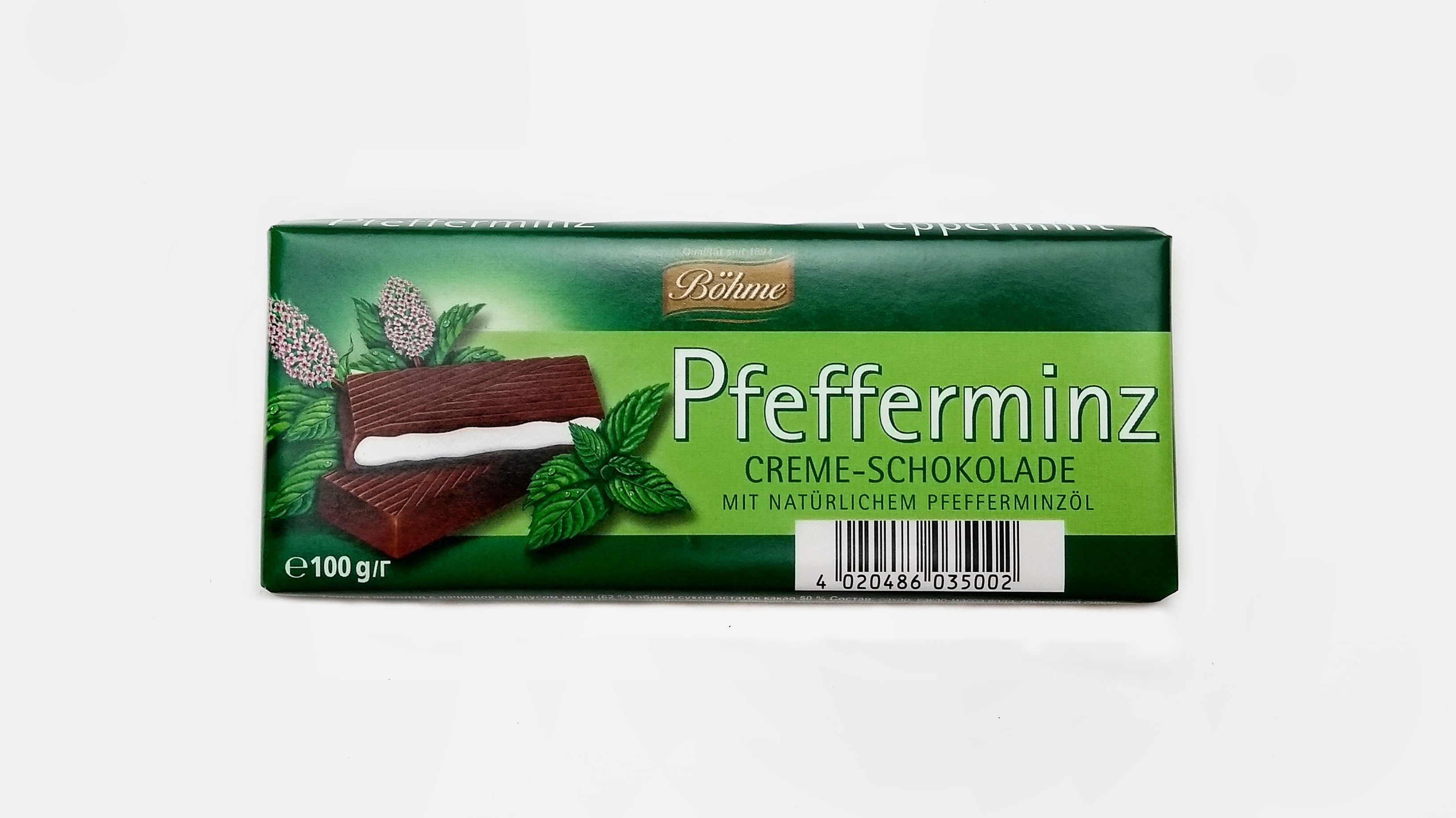 Pfefferminz Creme-Schokolade